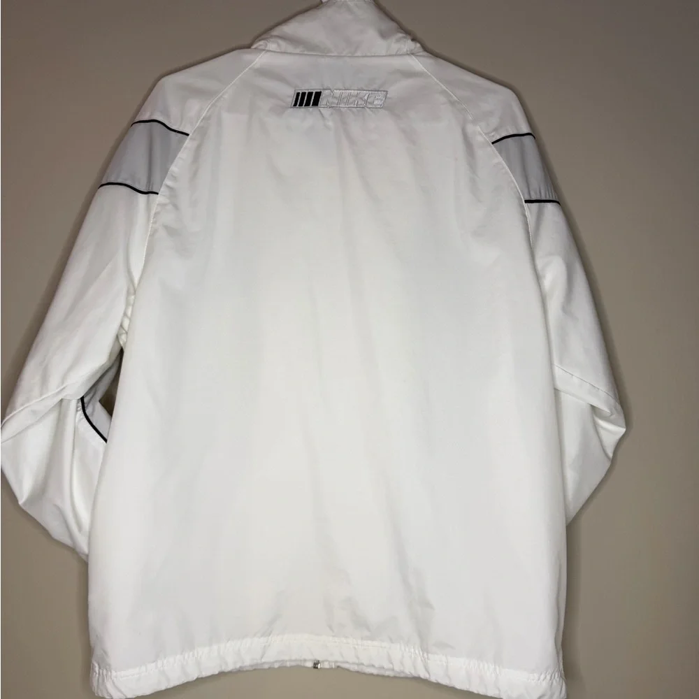 Nike Men's White and Gray Windbreaker